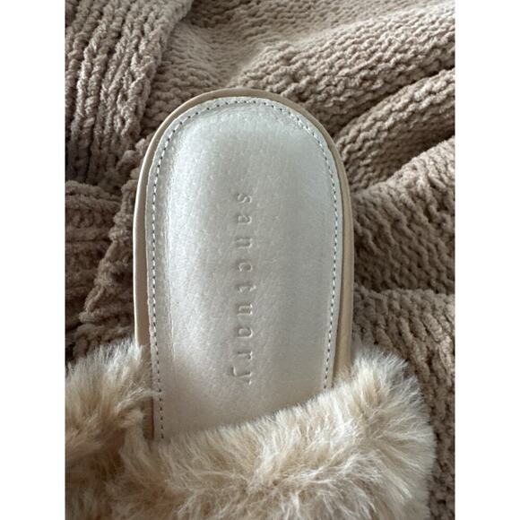 3 for $9 Sancturary Furry Leather Slip On Mules 7 EUC Rascal - Picture 2 of 9